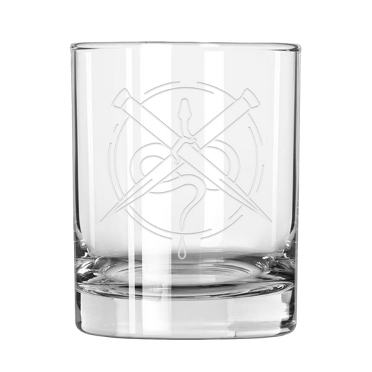 Vampire Academy Boceto's Night Club Laser Engraved Rocks Glass