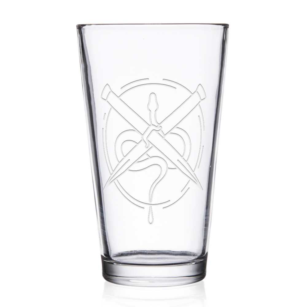 Vampire Academy Boceto's Night Club Laser Engraved Pint Glass