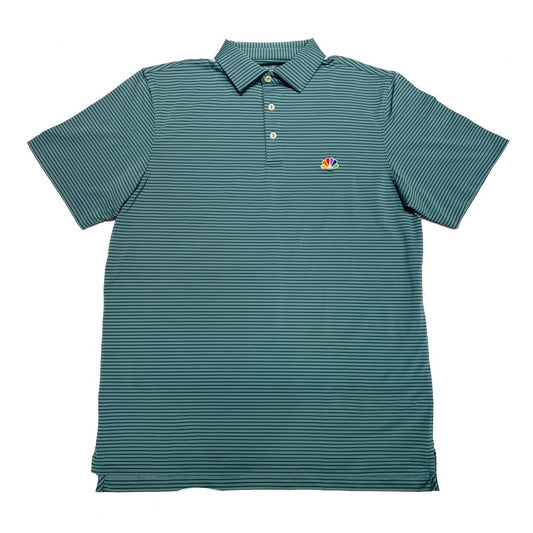 NBC x Vineyard Vines Green Striped Polo