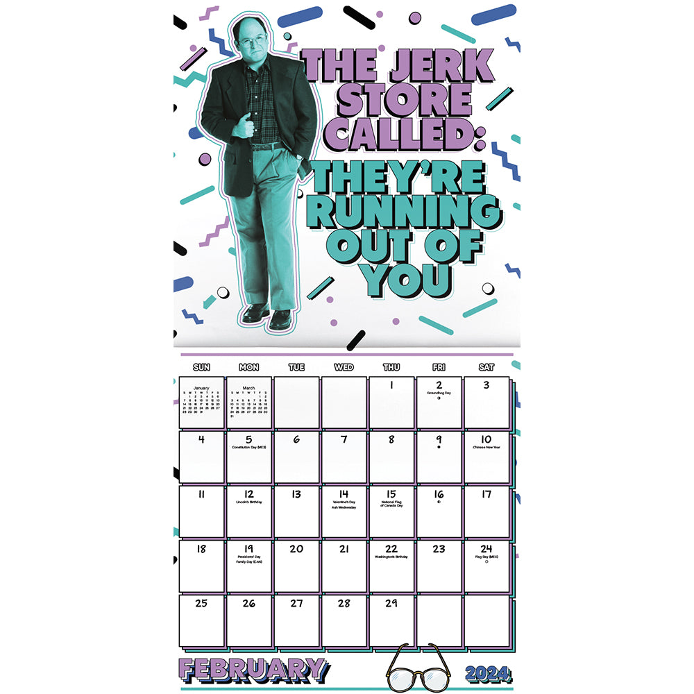 Seinfeld 16-Month 2024 Wall Calendar