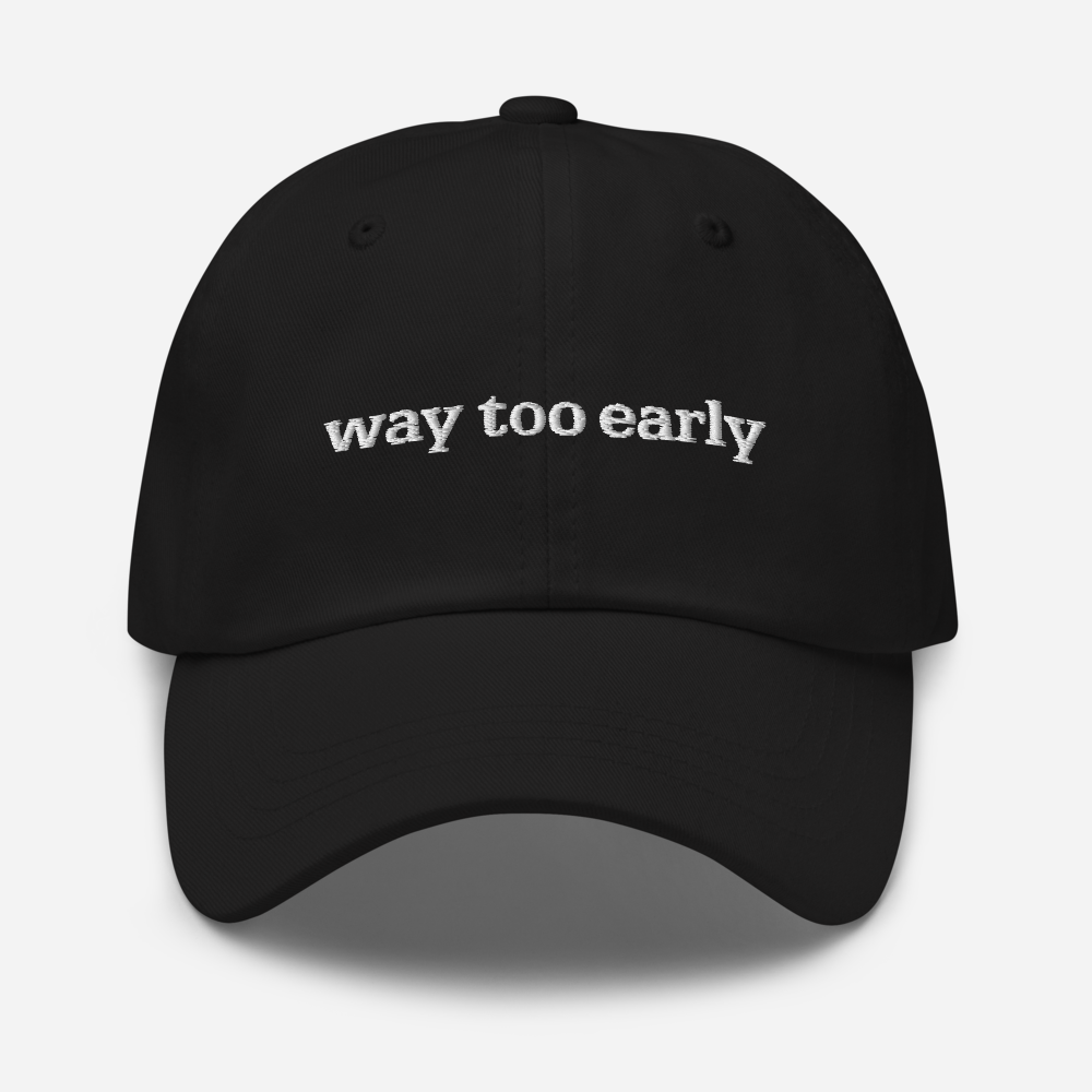 Way Too Early Logo Embroidered Hat With Jonathan Lemire