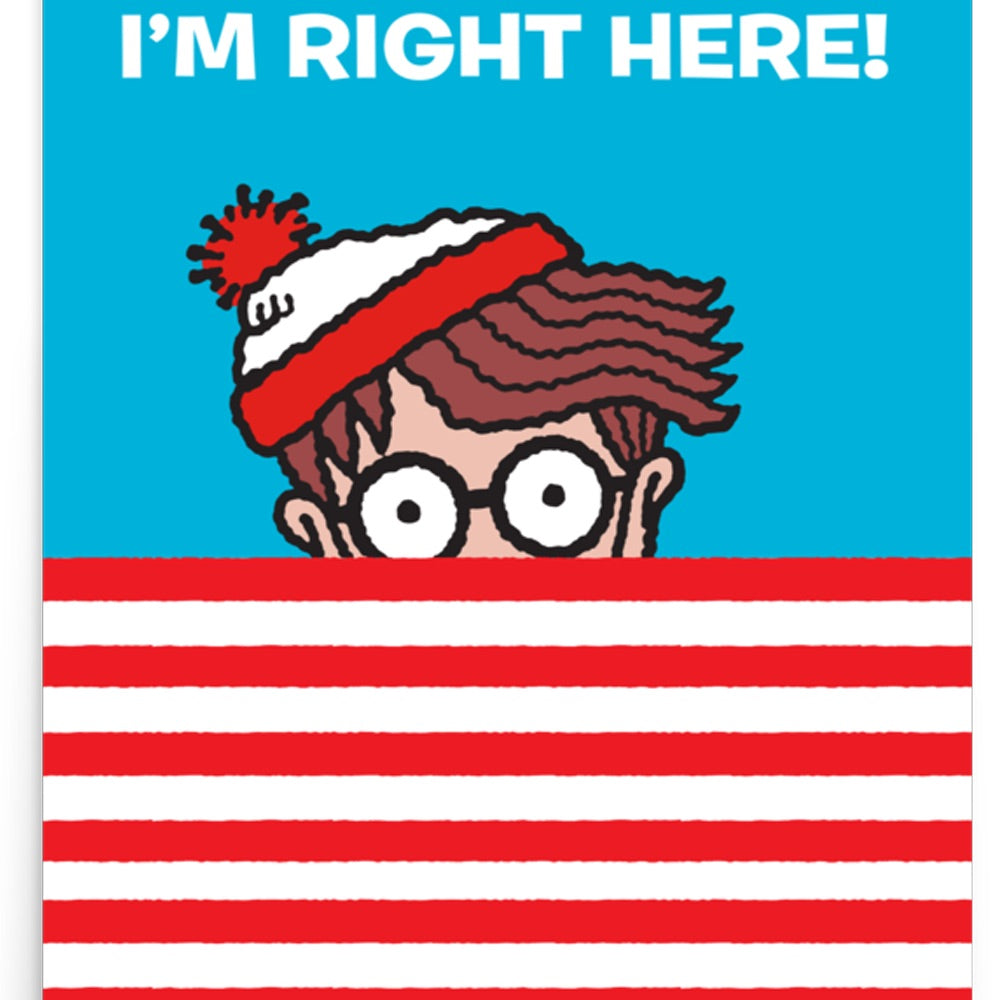 Where's Waldo? Im Right Here Premium Matte Paper Poster
