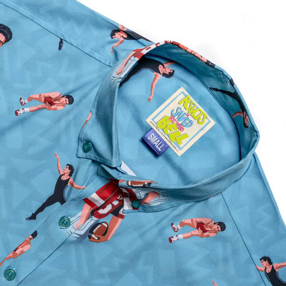 Saved By The Bell AC Slater Triple Threat Button Down Shirt