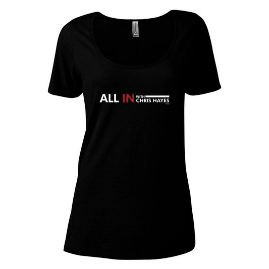 All In with Chris Hayes Women's Relaxed Scoop Neck T-Shirt