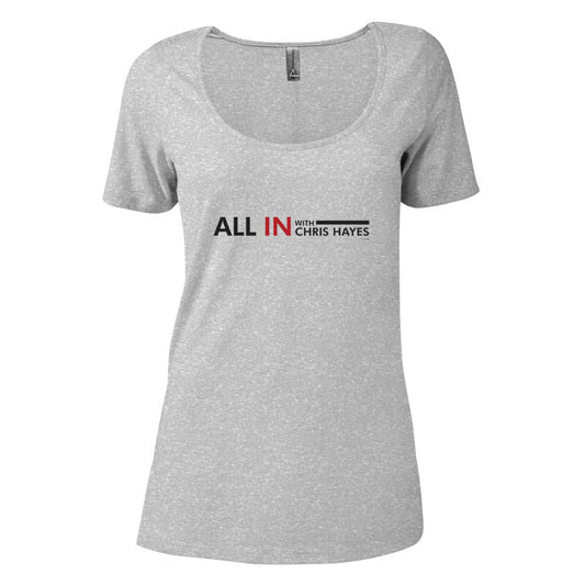All In with Chris Hayes Women's Relaxed Scoop Neck T-Shirt