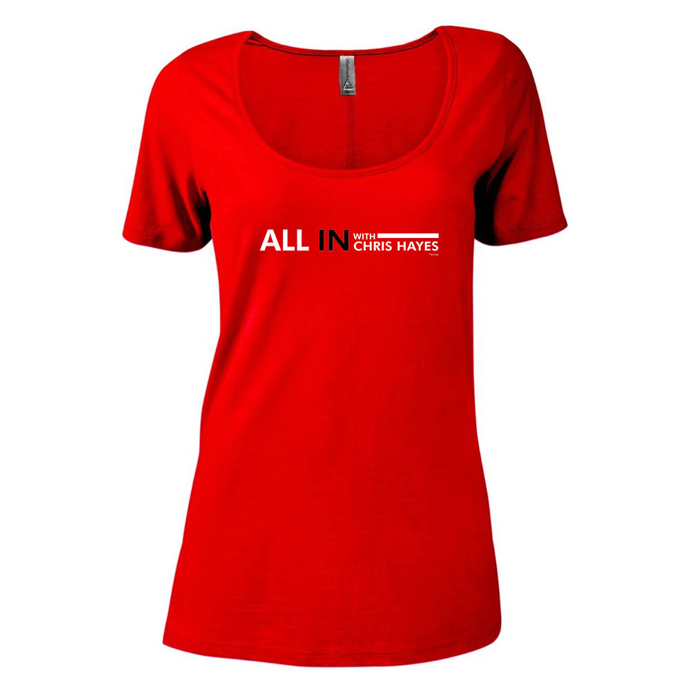 All In with Chris Hayes Women's Relaxed Scoop Neck T-Shirt
