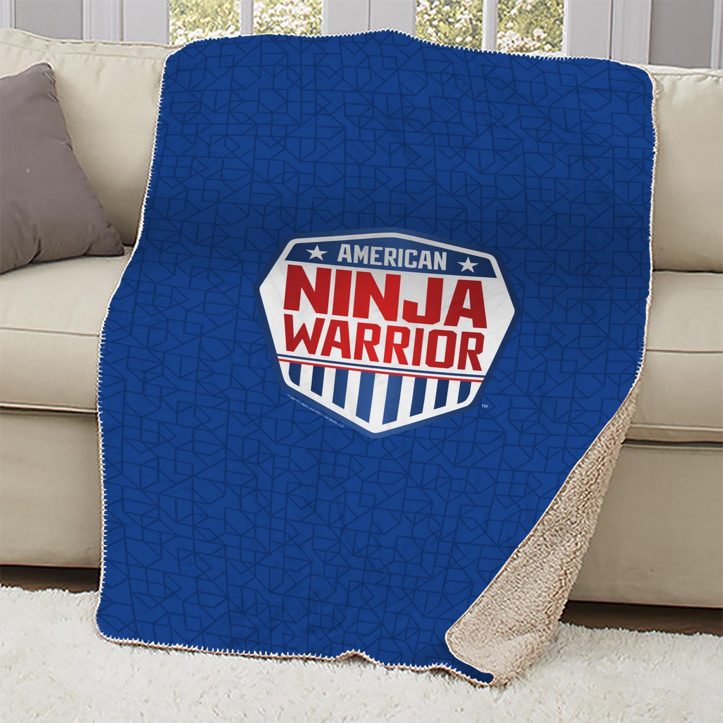 American Ninja Warrior Sherpa Blanket - 37 x 57