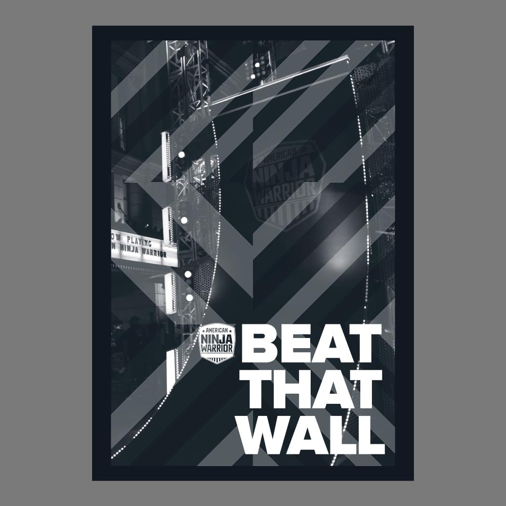 American Ninja Warrior Beat That Wall Wall Art