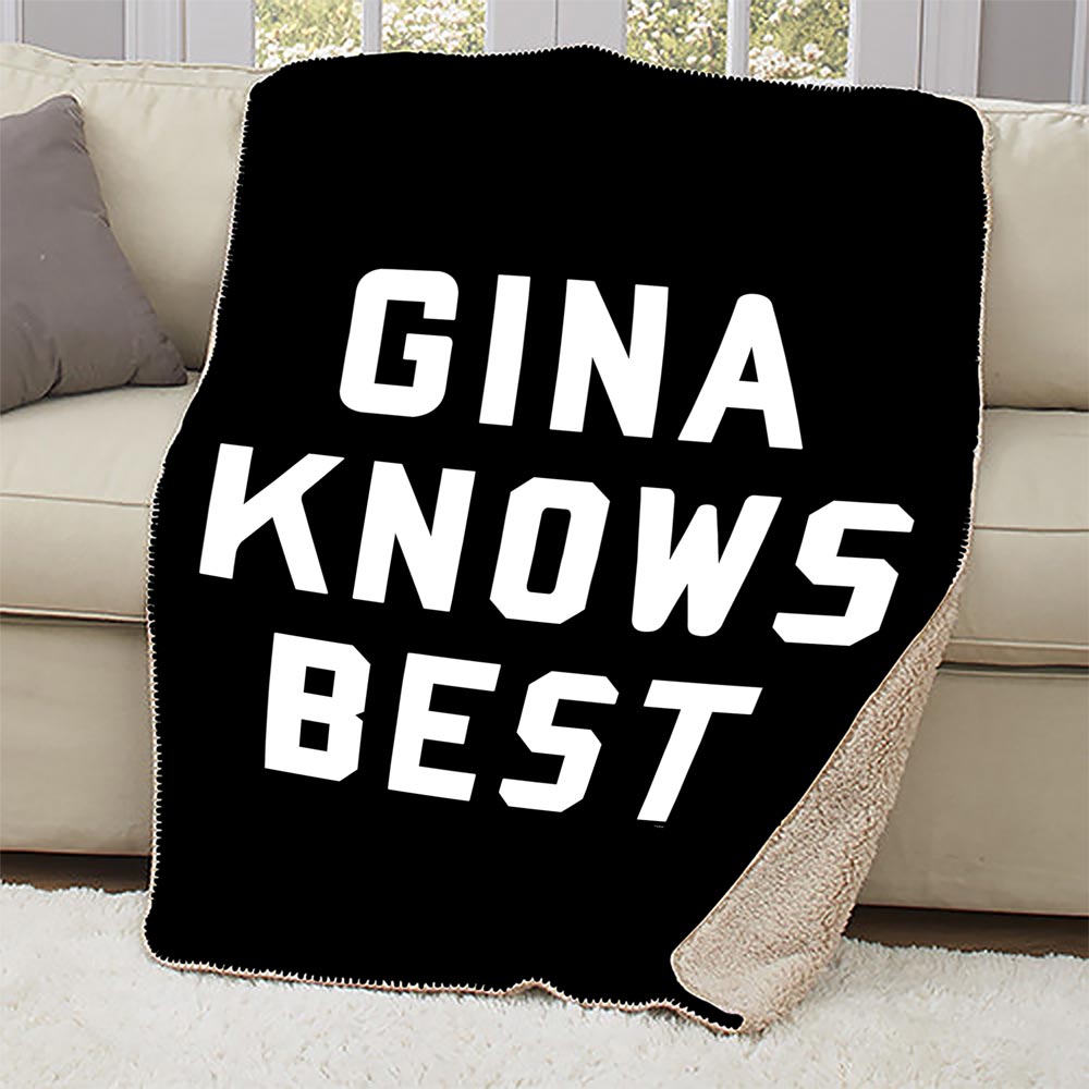 Brooklyn Nine-Nine Gina Knows Best Sherpa Blanket