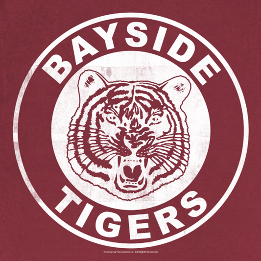 Saved by the Bell Bayside Tigers Distressed Short Sleeve T-Shirt