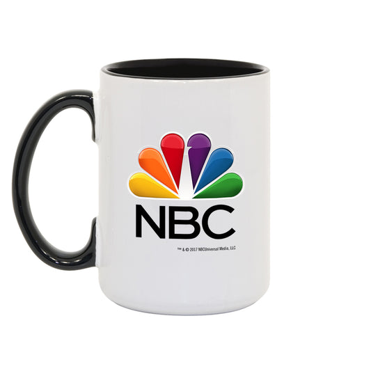NBC White and Black Mug