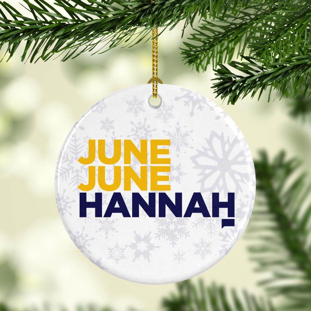 Below Deck June, June, Hannah Double-Sided Ornament