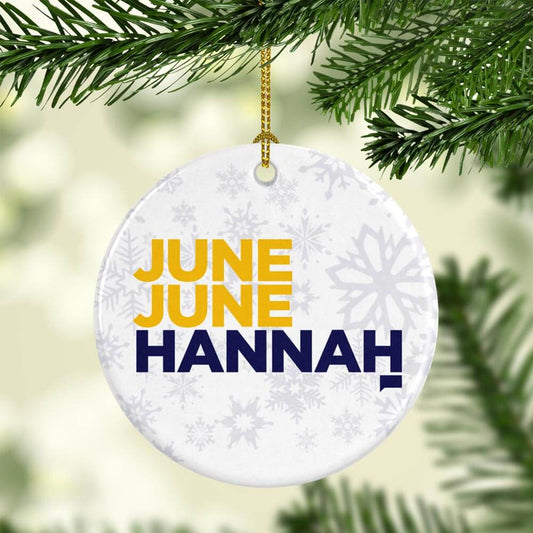 Below Deck June, June, Hannah Double-Sided Ornament