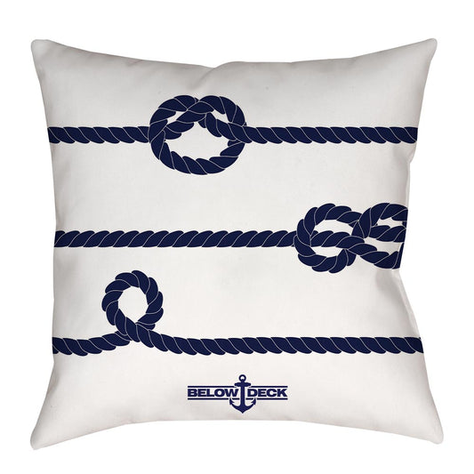 Below Deck Knot Pillow - 20 X 20