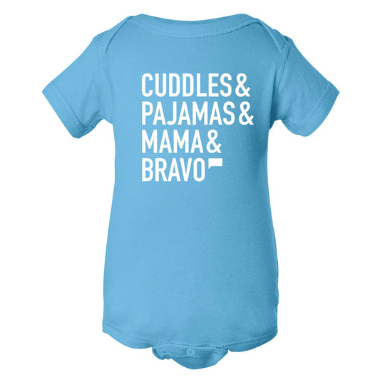 Cuddles & Pajamas & Mama & Bravo Infant One Piece