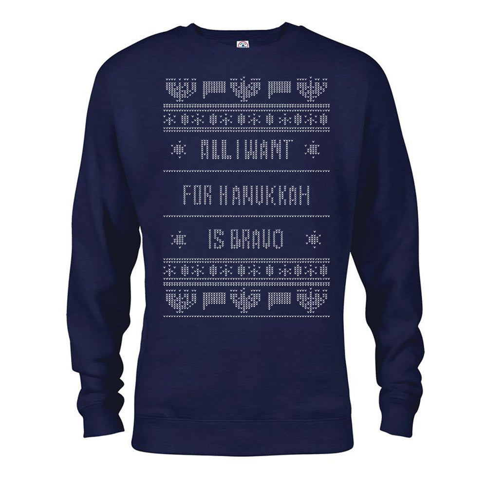 Bravo Hanukkah Fleece Crew Neck Sweatshirt