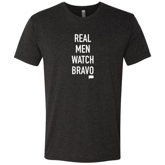 Real Men Watch Bravo Men's Tri-Blend Short Sleeve T-Shirt