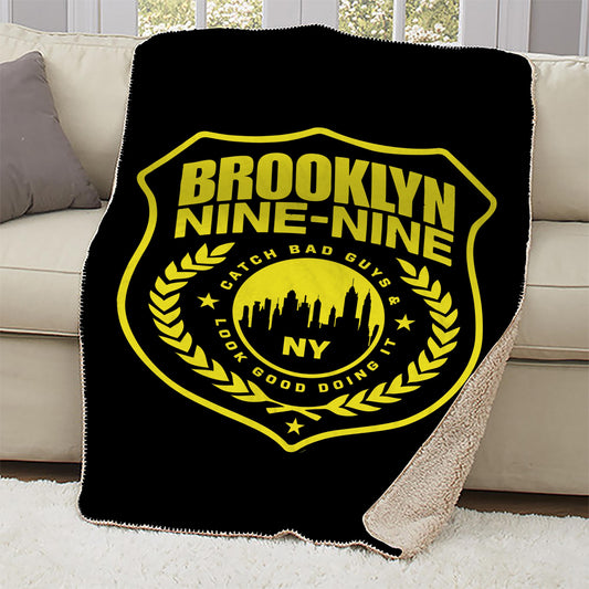 Brooklyn Nine-Nine Badge Sherpa Blanket