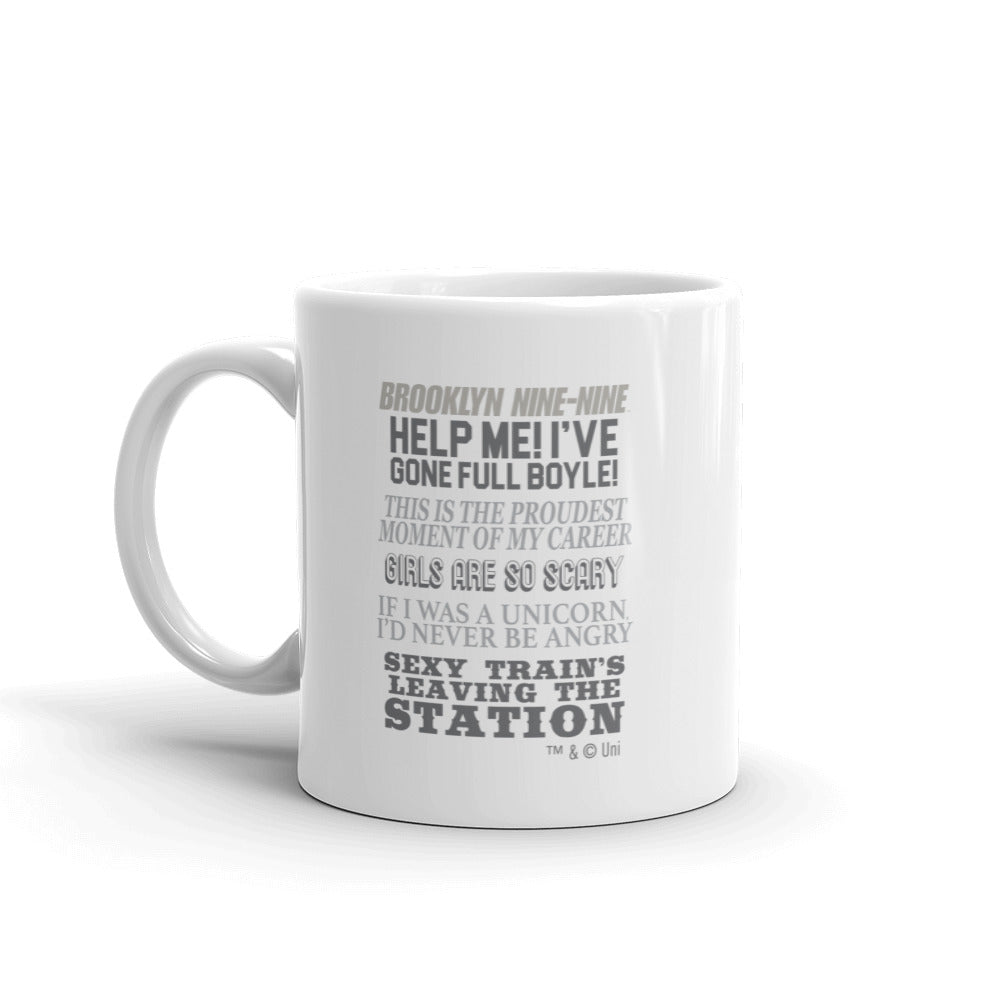 Brooklyn Nine-Nine Charles Boyle Quote Mash-up White Mug