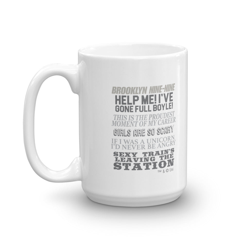 Brooklyn Nine-Nine Charles Boyle Quote Mash-up White Mug