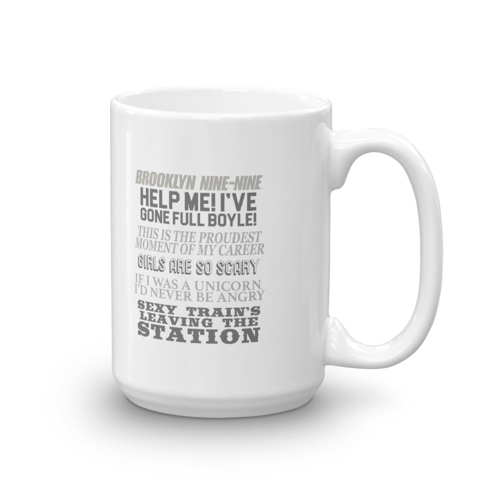 Brooklyn Nine-Nine Charles Boyle Quote Mash-up White Mug