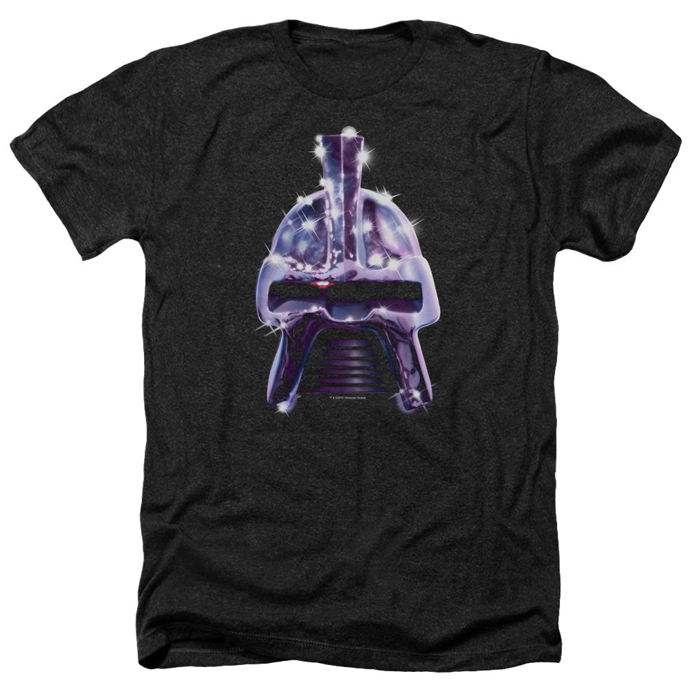 Battlestar Galactica Retro Cylon Head Heather Black Short Sleeve T-Shirt
