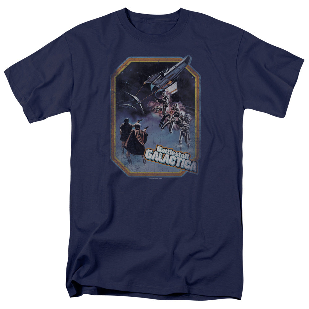 Battlestar Galactica Poster Iron On Men's Short Sleeve T-Shirt
