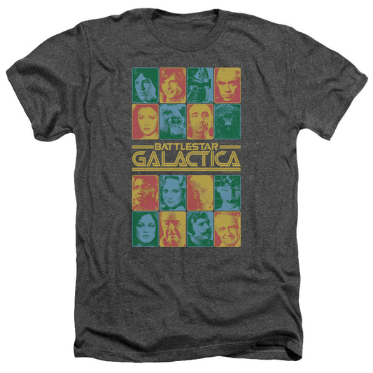 Battlestar Galactica 35th Anniversary Cast Heather Grey Short Sleeve T-Shirt