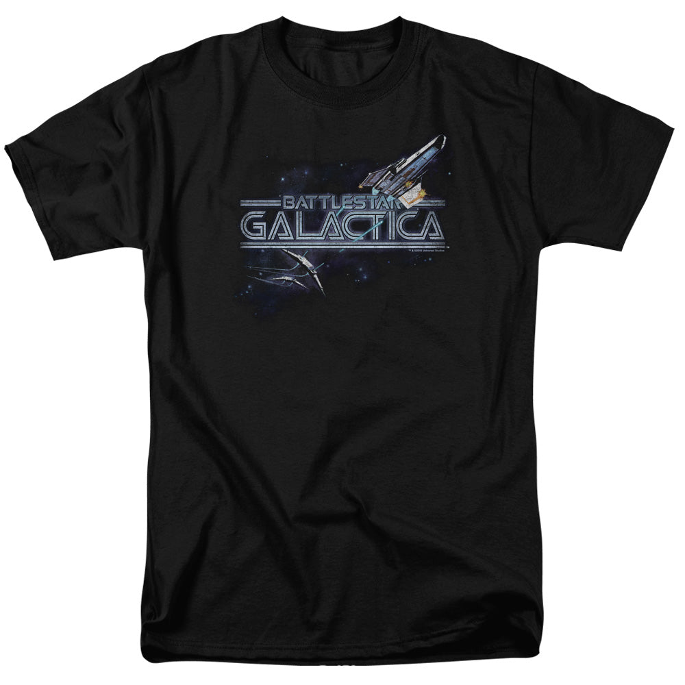Battlestar Galactica Cylon Pursuit Men's Short Sleeve T-Shirt