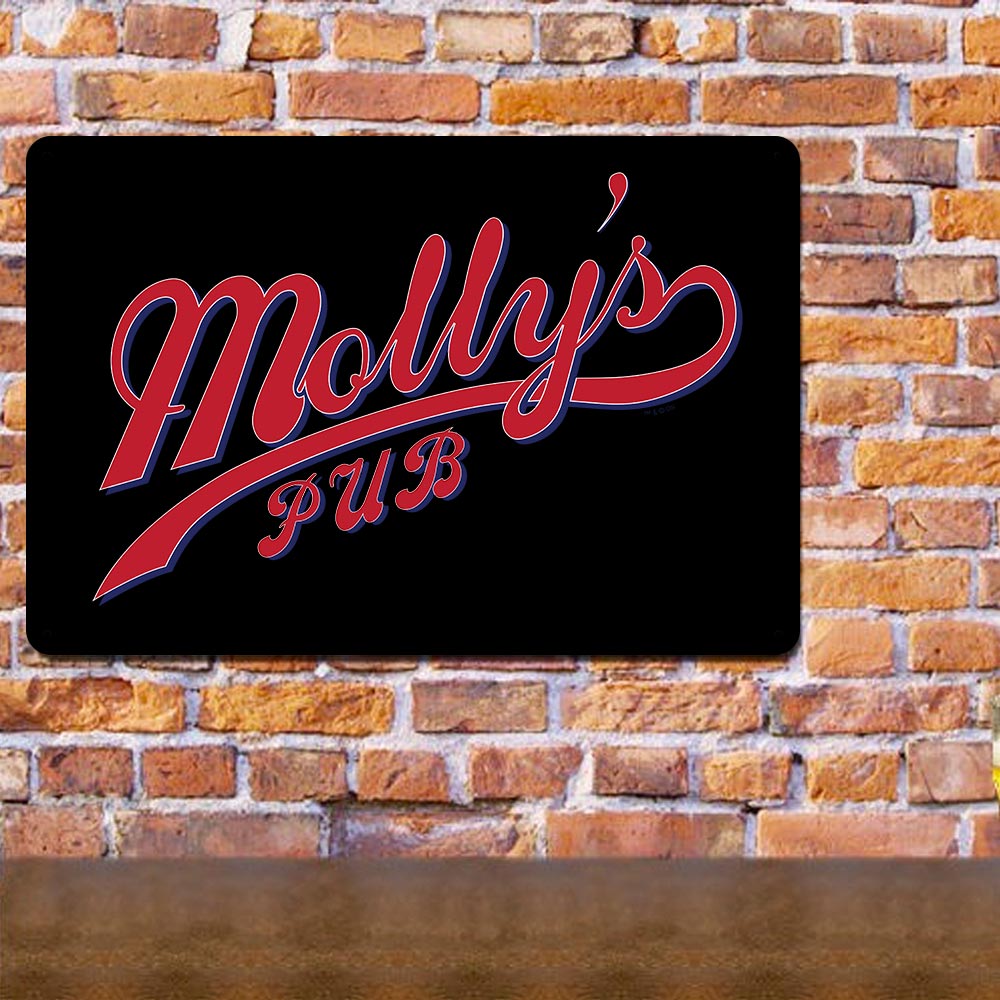 Chicago Fire Molly's Pub Metal Sign - 18 x 12