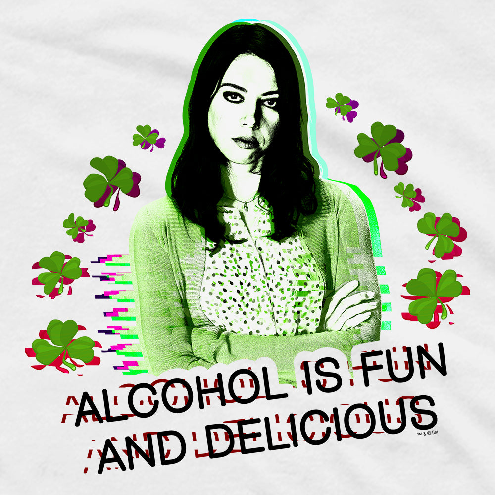 Parks and Recreation Alcohol is Fun and Delicious St. Patrick's Day Men's Short Sleeve T-Shirt
