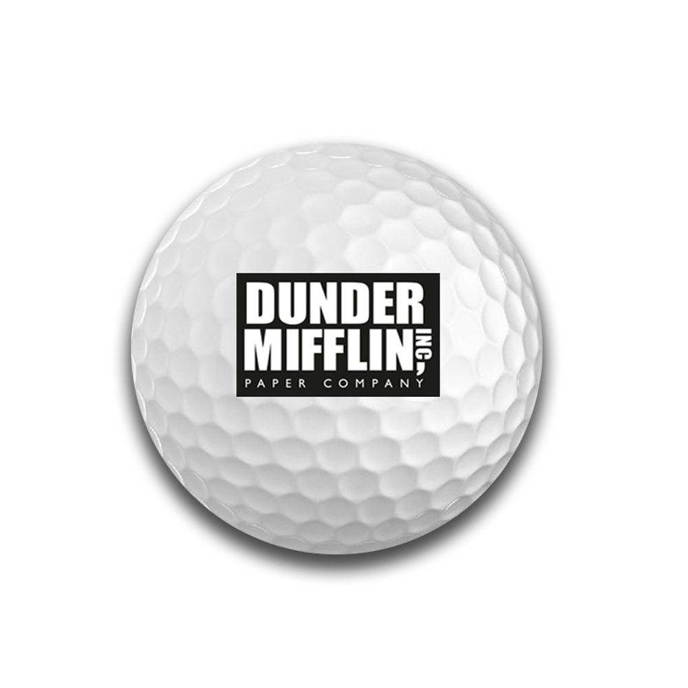 The Office Dunder Mifflin Golf Balls - Set of 6
