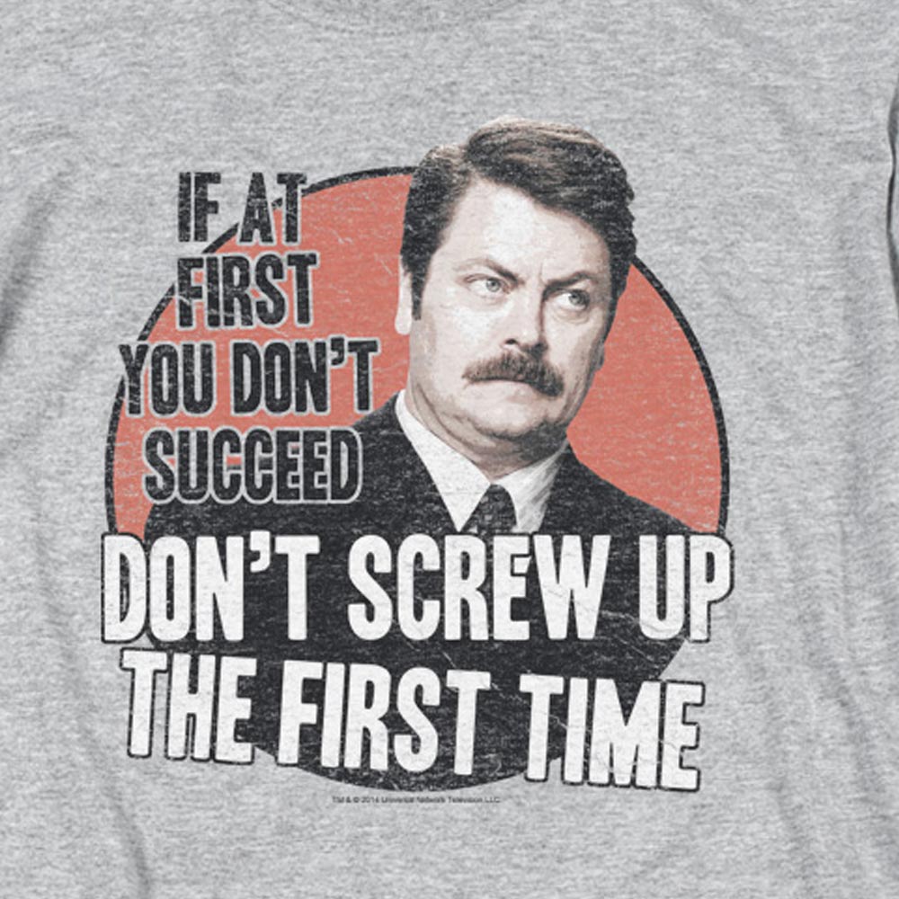 Parks and Recreation Don't Screw Up Men's Short Sleeve T-Shirt