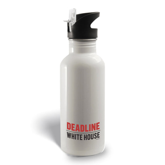 Deadline: White House LOGO 20 oz Screw Top Water Bottle with Straw