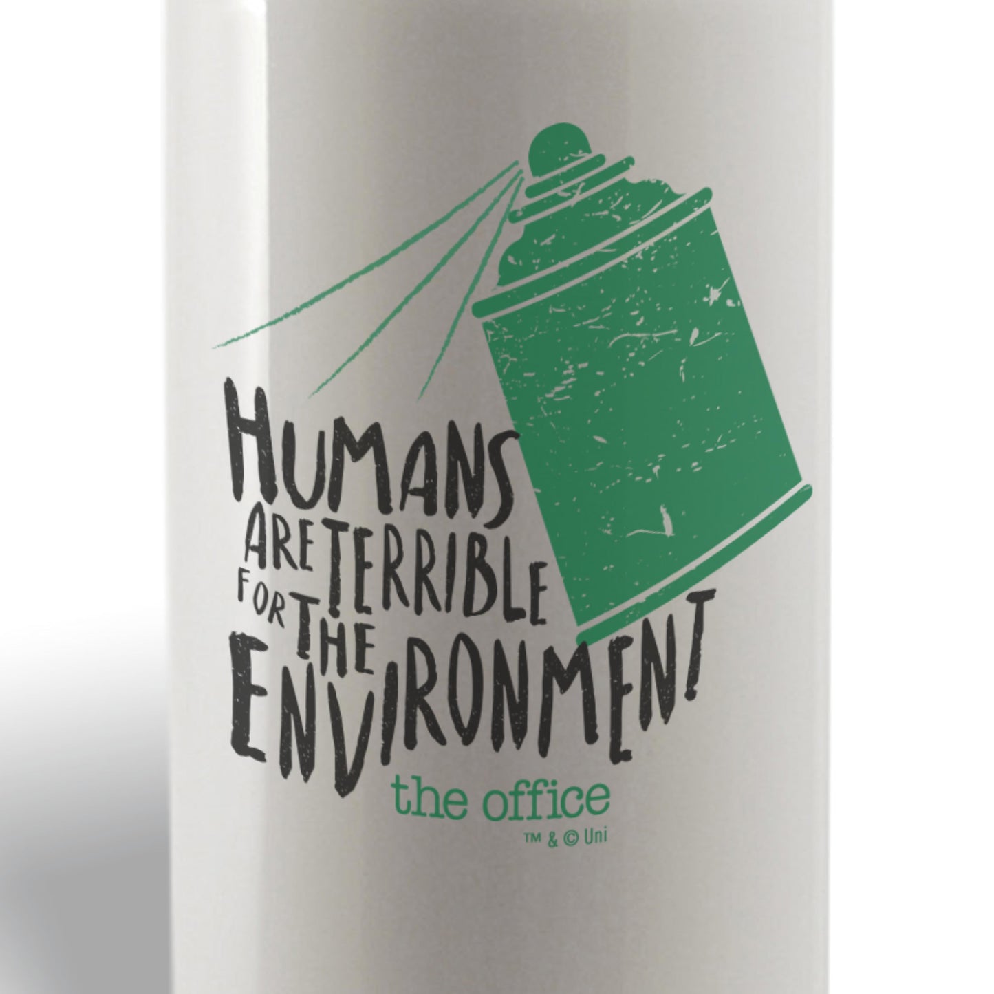The Office Humans Are Terrible for the Environment Water Bottle
