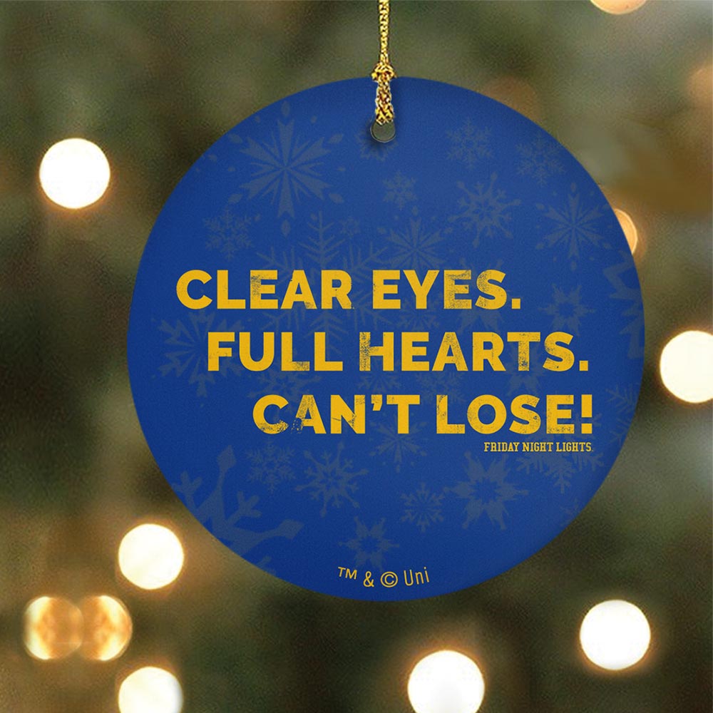 Friday Night Lights Clear Eyes Ornament