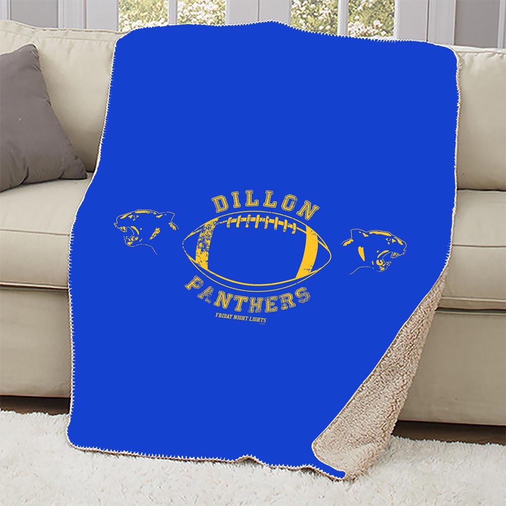 Friday Night Lights Dillon Panthers Sherpa Blanket