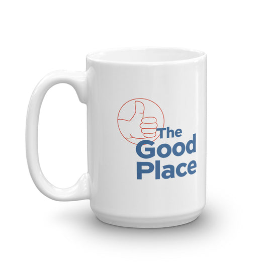 The Good Place Thumbs Up / Thumbs Down White Mug