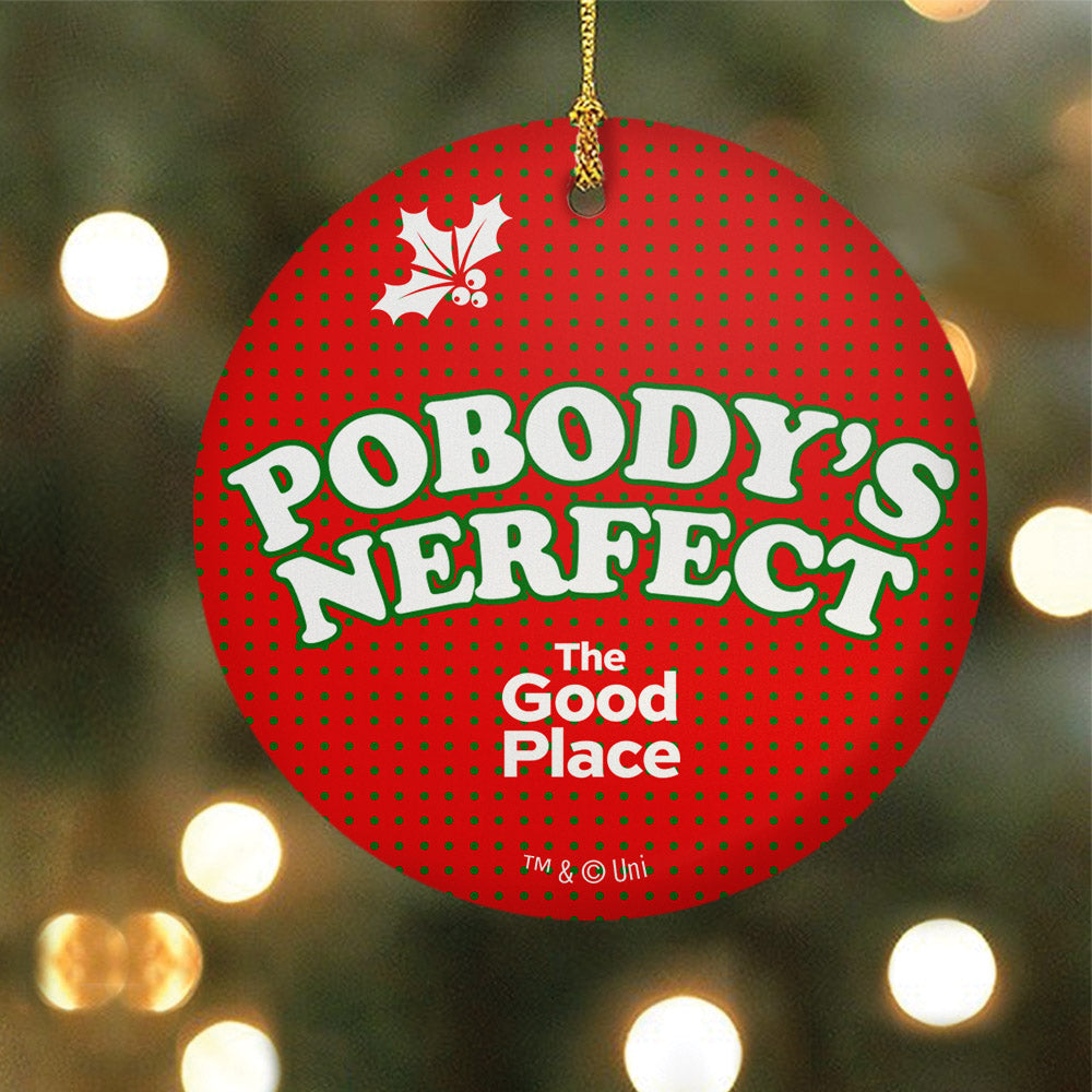 The Good Place Pobody's Nerfect Double-Sided Ornament