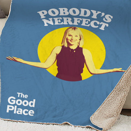 The Good Place Pobody's Nerfect Sherpa Blanket