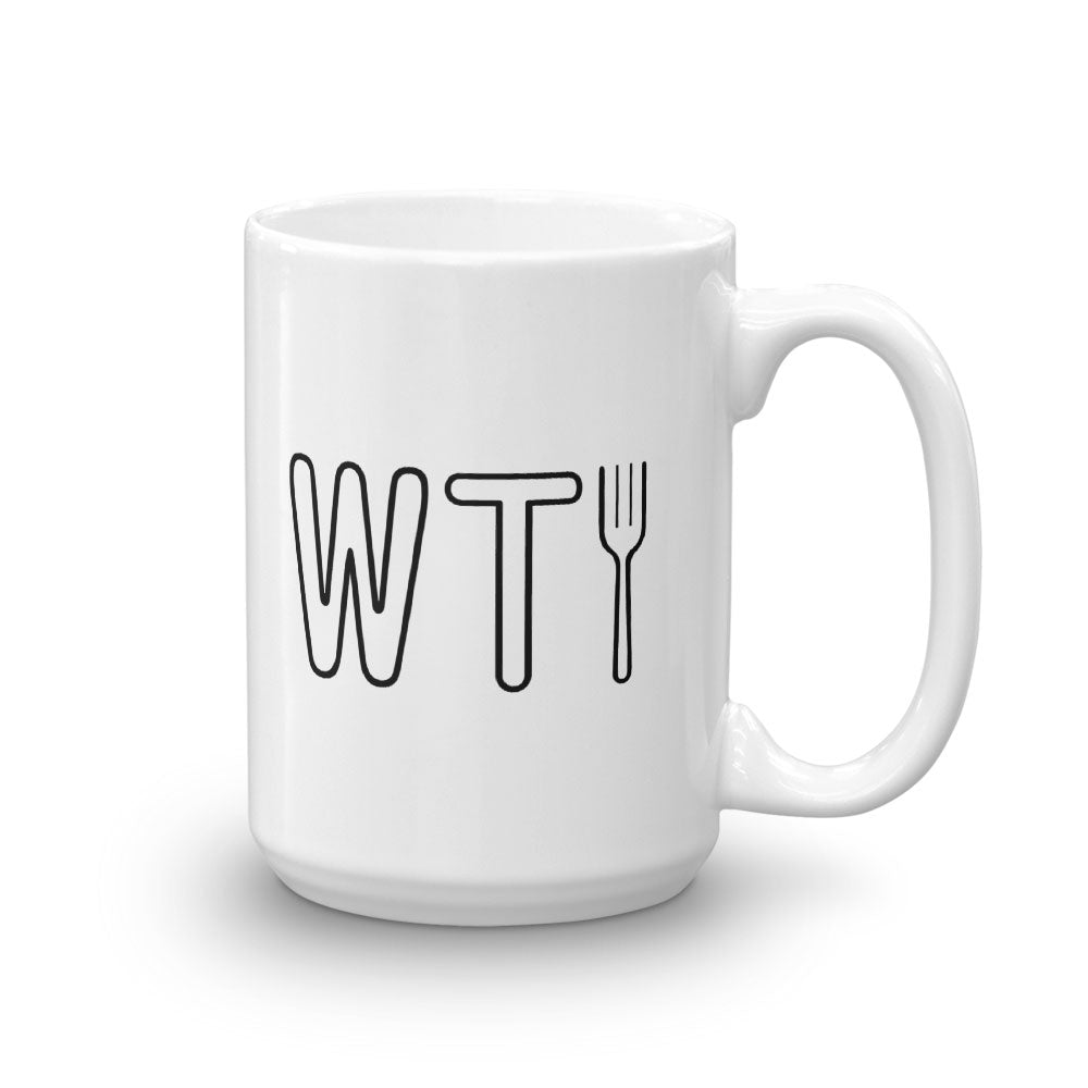 The Good Place WTFork White Mug