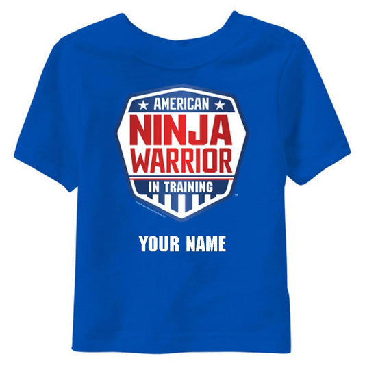 Personalized American Ninja Warrior In Training Kids T-Shirt