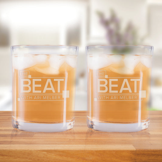 The Beat with Ari Melber Rocks Glass - Set of 2