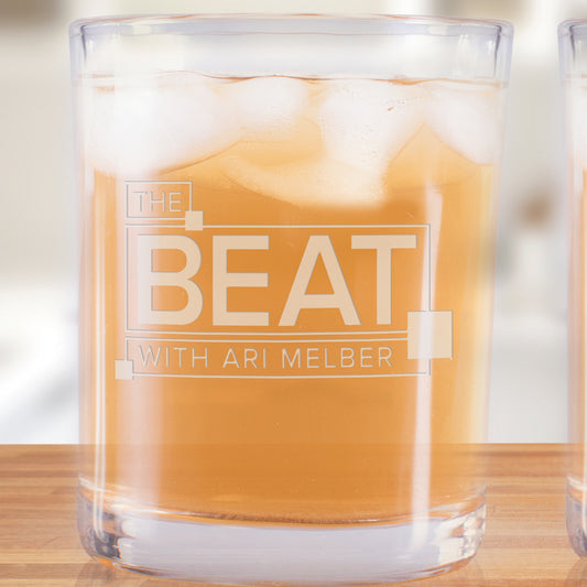 The Beat with Ari Melber Rocks Glass - Set of 2