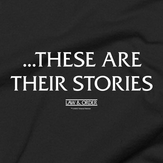 Law & Order These Are Their Stories Hooded Sweatshirt