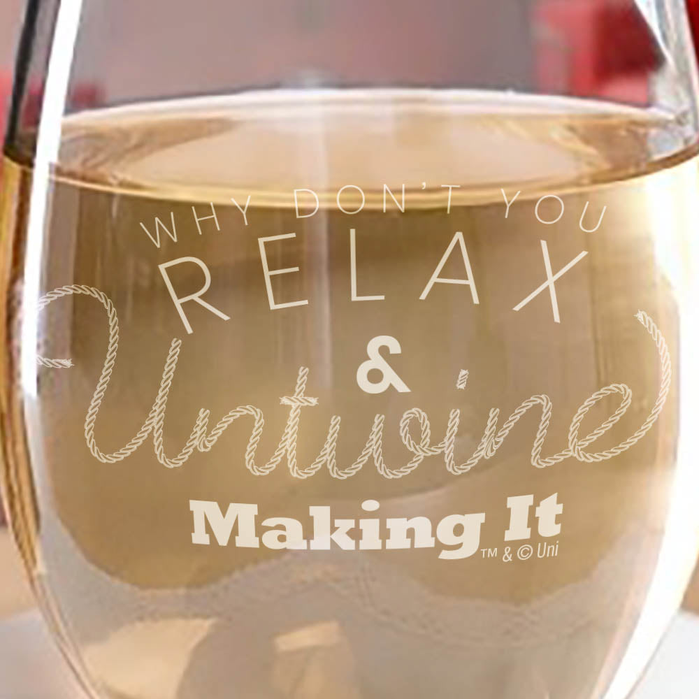 Making It Relax and Untwine Stemless Wine Glass