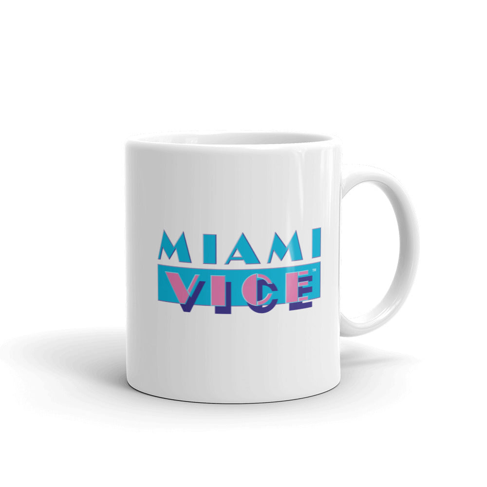 Miami Vice Logo White Mug