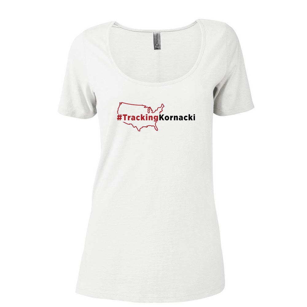#Trackingkornacki Women's Relaxed Scoop Neck T-Shirt