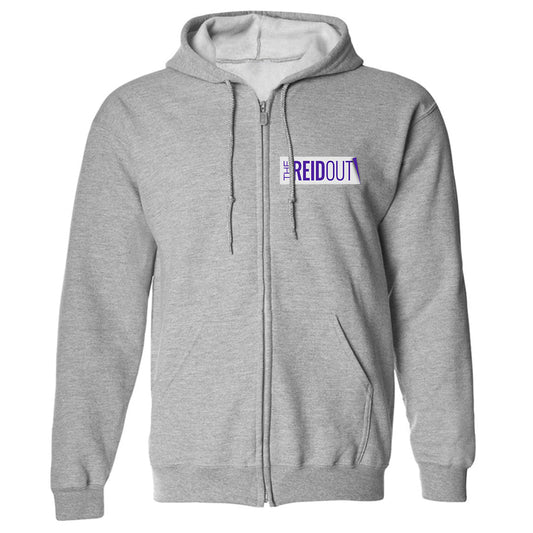 ReidOut Logo Fleece Zip-Up Hooded Sweatshirt