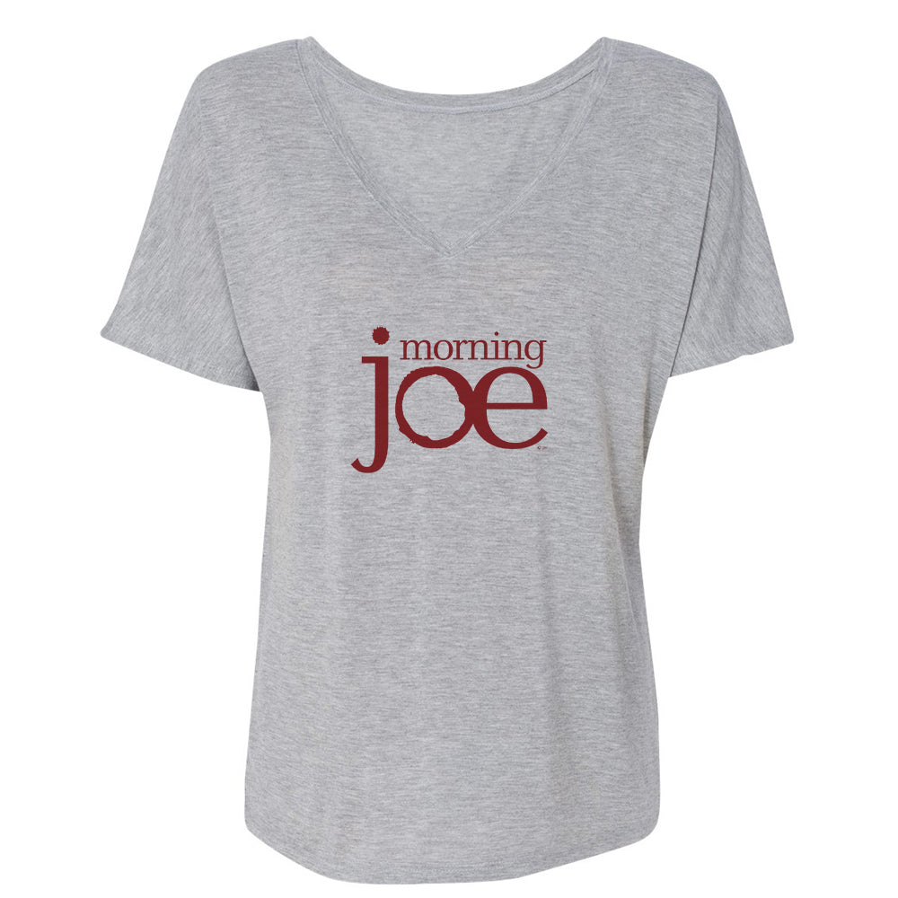 Morning Joe LOGO Women's Relaxed V-Neck T-Shirt